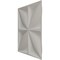 Ekena Millwork 19 5/8in. W x 19 5/8in. H Riley EnduraWall Decorative 3D Wall Panel Covers 2.67 Sq. Ft. WP20X20RLCCH - alternate 5